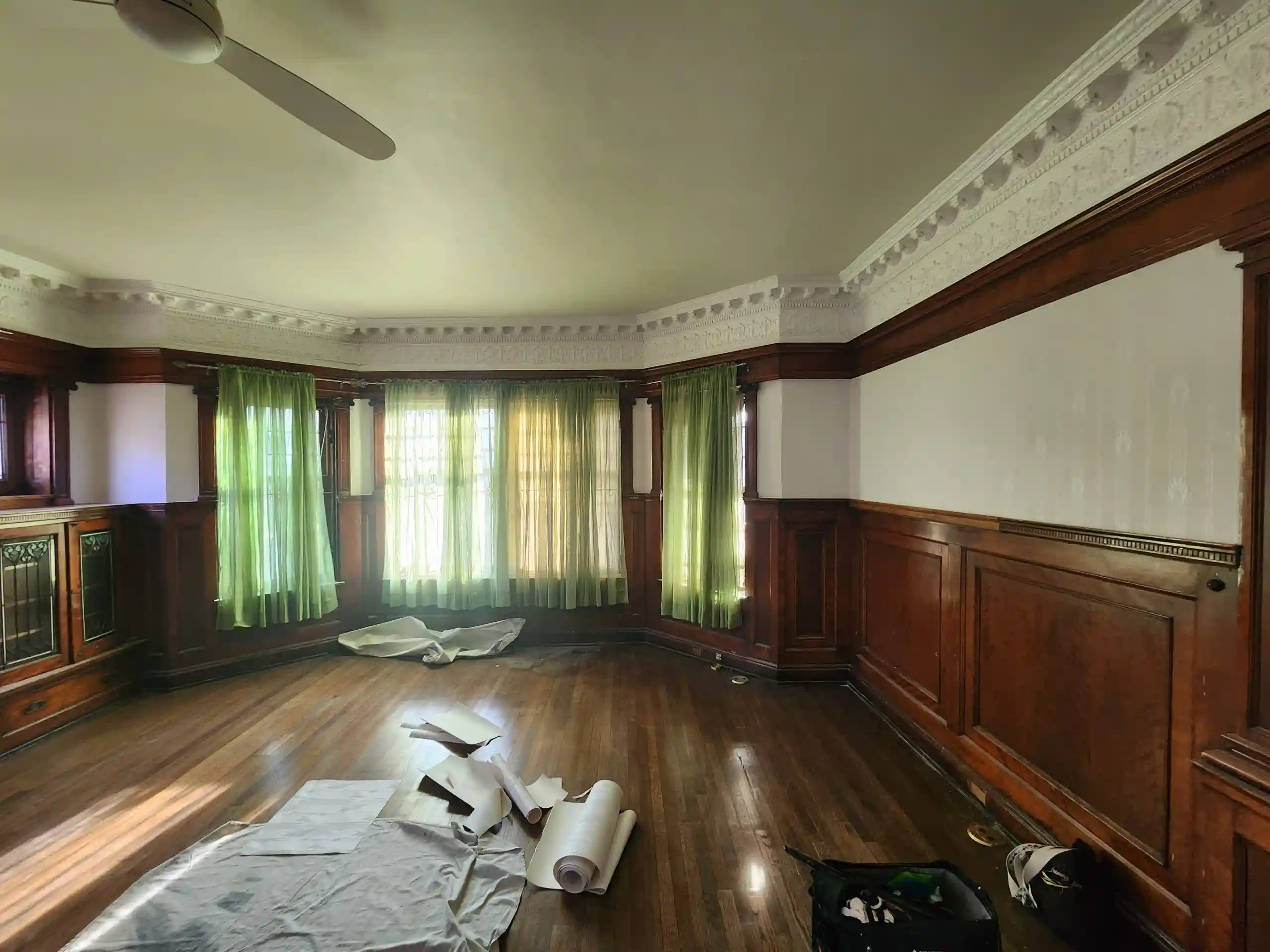 Historic home wallpaper installation Portland